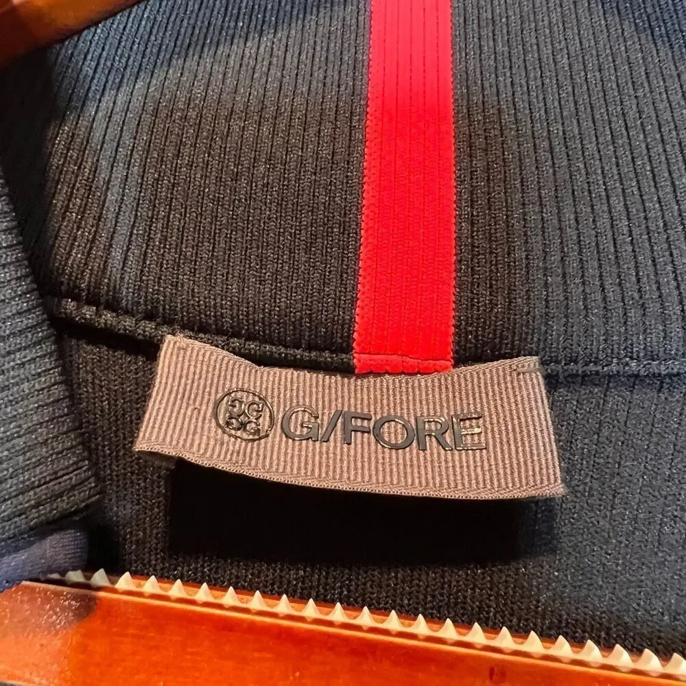 G/FORE scuba knot panels knit thick material one of a kind zip up golf